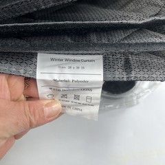 Ashrun Thermal Winter Window Curtain Size 24X36in 2piece
