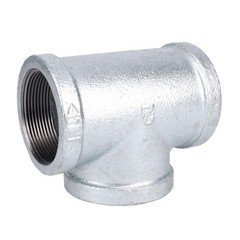 STZ Industries 311UT-2 2 in. FIP Galvanized Malleable Iron Tee (3-pack)