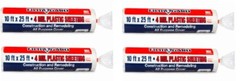 Film Gard 626170 10′ x 25′ 4 mil Clear Plastic Poly Sheeting – Pack of 4