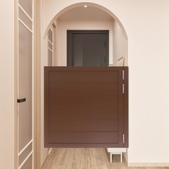 Partition Half Door for Doorways w/ Doorpost & Hinges Set Multi-functional Usage