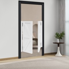 Modern Pine Wood Dual Partition Door Partition Door Porch Entrance Door 70*90cm