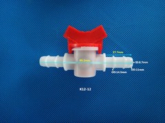 Inline Tap Connector Barbed PVC Hose/Tube Plastic Shut Off Valve DIY Garden Boat