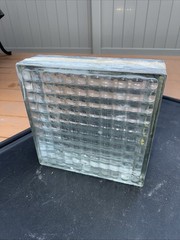 Vintage Glass block Architectural Building Block 11 3/4 X 3 5/8” Reclaimed Rare