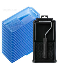 4 Inch Paint Tray Set, 22 pcs, 1x 4 Roller 4 inches, Blue