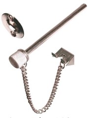 2 PACK Prime-Line MP4011-2 Sliding Door Steel Locking Pin With Chain S4011 NEW