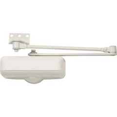 Tell Ivory Stainless Steel Hold Open Residential Door Closer DC100082 Tell