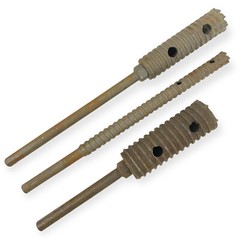 10, 12, 13 in Length Carbide Tipped Straight Shank Rotary Rebar Cutters, 3 Pcs