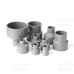 PVC Reducing Pipe Fitting Concentric Reducer Connector Socket Coupling Grey