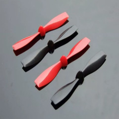 75mm Plastic Propeller Props 1mm Shaft Red/Black RC Model Aircraft Drone DIY