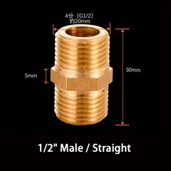 Water Pipe Plumbing Fittings Brass Thread Fittings Straight Elbow Tee 4-Way etc