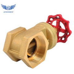 2-1/2″ NPT Brass Gate Valve, Heavy Duty Female Thread Manual Rotary Sluice Valve