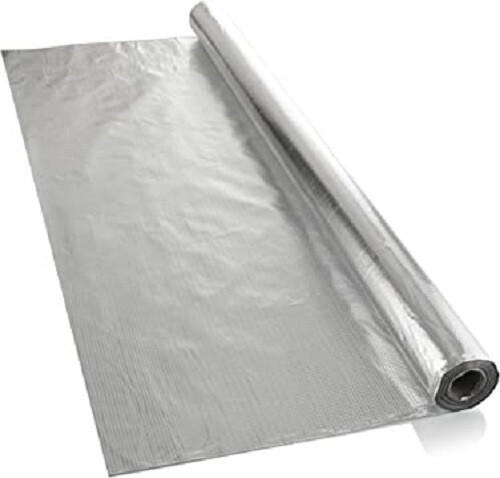 REFLECTIVE MYLAR FILM 4×50 INSULATION ROLL HYDROPONIC WALL GROW ROOM COVERING