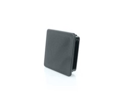 10x Square Tube Lamellar Plug 150×150 mm Quadrat Anthracite End Caps