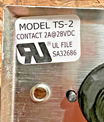 Alarm Controls TS-2 “PUSH TO EXIT” – Single Gang – Stainless Steel