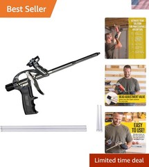 Ergonomic Contractor-Grade Foam Applicator with Non-Stick Coating & Accessories