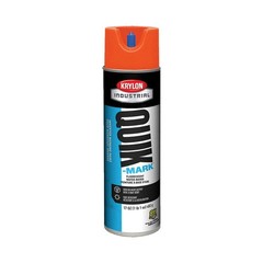 KRYLON INDUSTRIAL A03650004 Marking Paint,20oz,Fluorescent RedOrange 38EL44