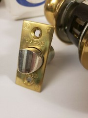 Luxury Heavy MARKS Bathroom Privacy Lock push Button with secure outer safety