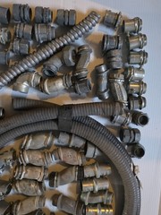 Lot of 100 3/4″ metal electrical conduit & EMT fittings All new connectors