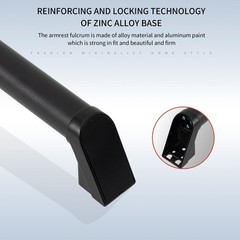 Firmetal 3 Ft Modern Aluminum Handrail Set – Ada Compliant Indoor Outdoor Stair