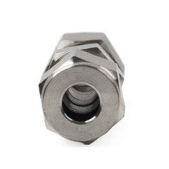 1Pc 1/4″ 6.5mm Equal OD Straight Through Ferrule Pipe Tube Fitting Connector