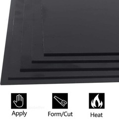 ABS Flat Black White Engineering Plastic Sheet 1mm – 40mm Thick Various Lengths