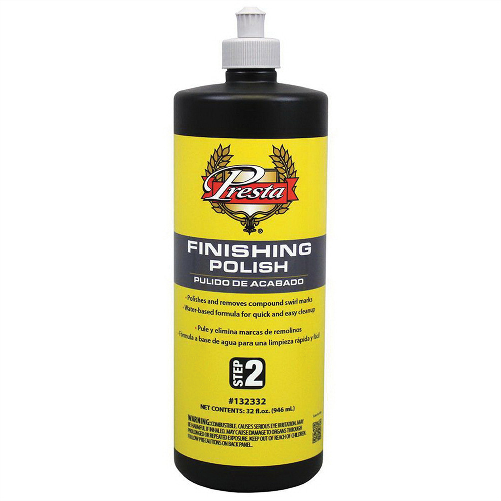 Presta 132332 Finishing Polish, 32 oz Bottle, Light Gray PES.132332
