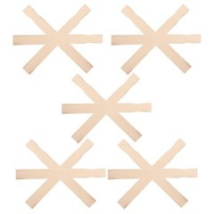 15Pcs Wooden Paint Stirring Sticks Multipurpose Resin Mixing Tools Khaki