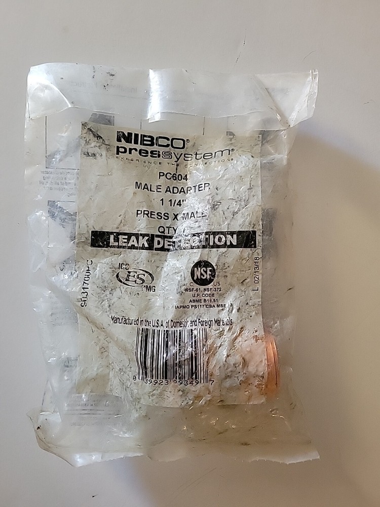 NIBCO PROPRESS PC604 1-1/4 MALE ADAPTER