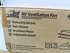 ZOIZ F36AR RV Roof Vent Fan 14.17” 360mm, 4-Speed Reversible RV Exhuast Fan