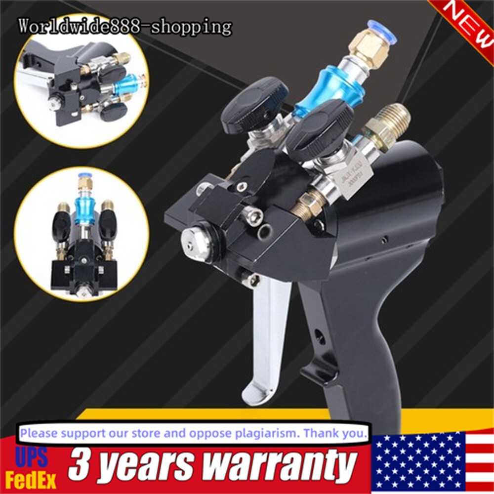 Black P2 PU Foam Spray Gun Upgrade Polyurethane Air Purge Spray Gun US Shipping
