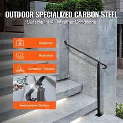 Handrails for Outdoor Steps 2-3 Step Railings Wrought Iron Handrail Stair