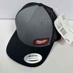 Milwaukee 505G Milwaukee Tool GRIDIRON Snapback Trucker Hat – Gray and Black NWT