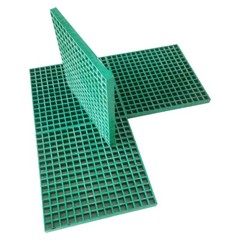 PreAsion® Green Fiberglass FRP Grating 1.9ft*1.9ft Glass Fiber Reinforced
