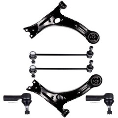6pc Front LCA Sway Bar Links Outer Tie Rods 03-08 for Pontiac Vibe Toyota Matrix
