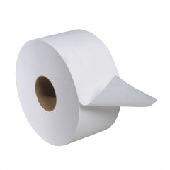 Tork Molnlycke 12024402 Mini Jumbo Bath Tissue Roll, 7.36 in Dia x 751 ft L x 3