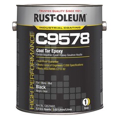 Rust-Oleum C9578402 1 Gal. Coal Tar Epoxy, Black