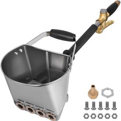 4 Jet 3Hp Stucco Sprayer Plaster Sprayer Cement Mortar Spray Gun Hopper Wall
