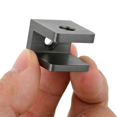 4/12Pcs Glass Clamps w Screws Matte Black Glass Shelf Bracket Glass Clip Support