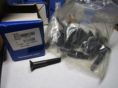 M8-1.25 x 50mm L 5mm Hex 10.9 Black Oxide Flat Head Socket Cap Screw QTY 25