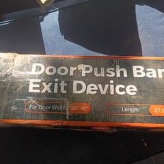 Commercial Door Push Bar Exit Panic Device Lock Emergency Hardware Latches Tool