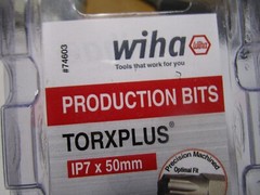 Wiha Tools 74603 TORX Plus Power Bit, IP7 x 50 mm, 10 Pk.