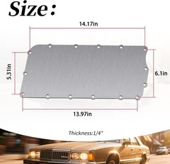 1/4″ Thickness Plenum Plate(1PCS) Compatible with Dodge 360 Magnum 5.2L 5.9L …