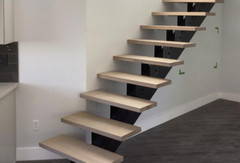 Universal Bolt on Floating Stair Riser Brackets