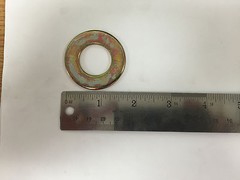 (10 PACK)Zinc Yellow-Chromate Plated Steel Flat Washer 98023A037