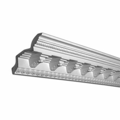 Outwater 5-7/8″ x 94-1/2″ Primed White Decorative Crown Moulding (2 Pack)