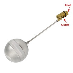 🔧1/2″-1″Male Thread Float Ball Valve Floating Ball Stainless Steel Water Sensor