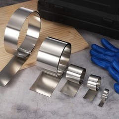 2.4in x 3.3ft Stainless Steel Flashing Roll, 0.3mm Metal Roof Panels