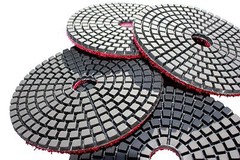 12+1pc 4″ Wet Diamond Marble Granite Polishing Pad/Disc