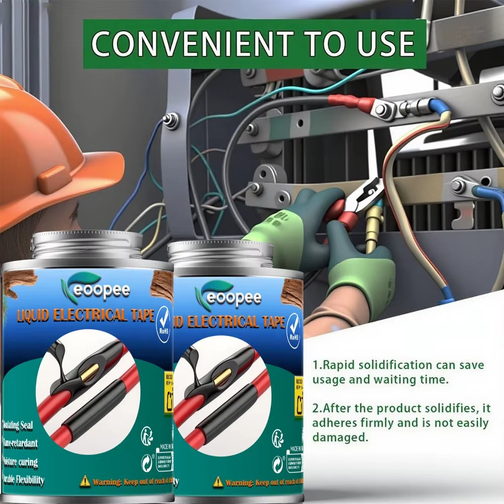 Waterproof Liquid Electrical Tape Wire Cable Insulation Repair Quick Dry Sealant