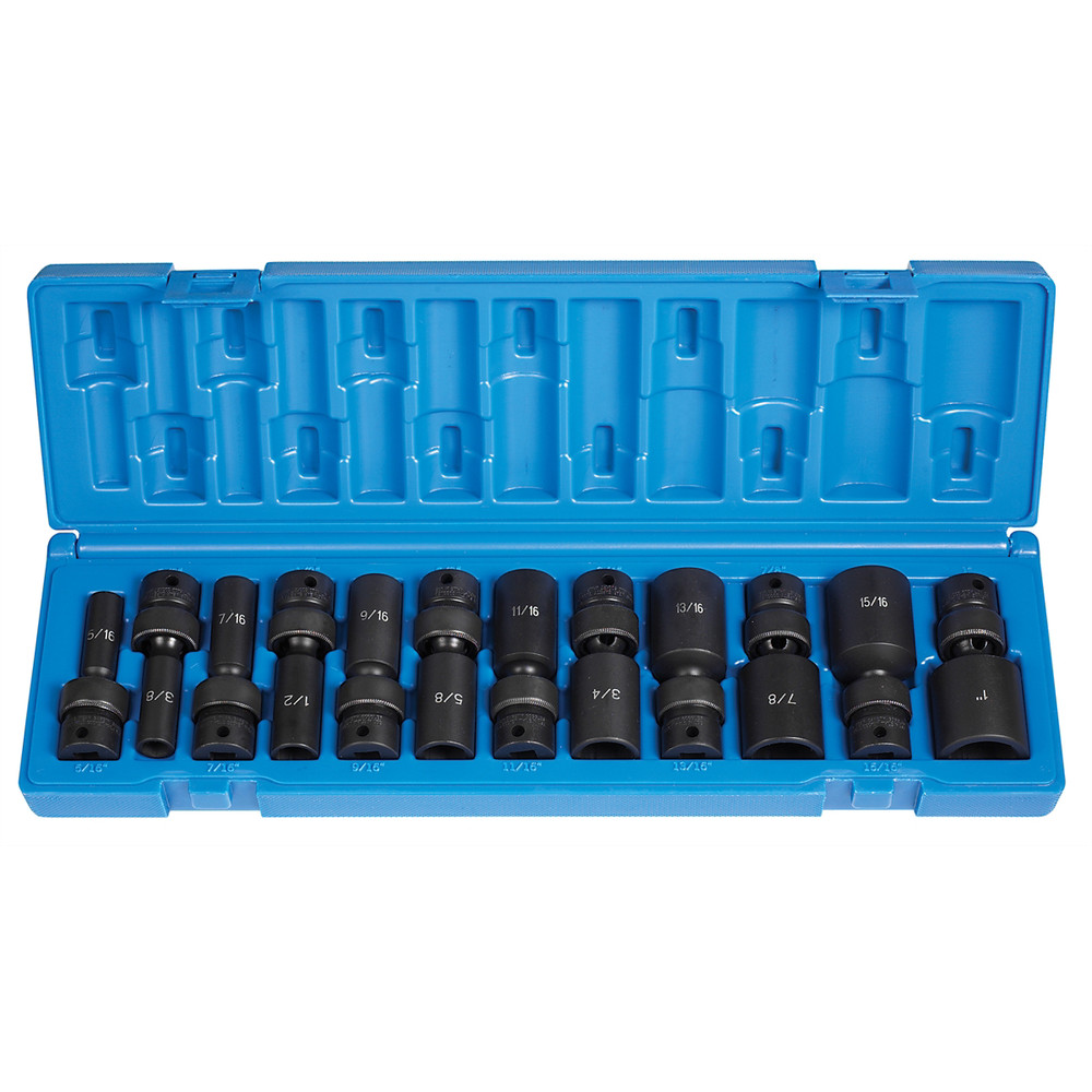 Grey Pneumatic 1212UD Grey Pneumatic 3/8″ DR 12 PC DEEP UNIVERSAL